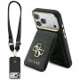 Guess 4G puzdro s peňaženkou, MagSafe, pre Apple iPhone 18 Pro / 17 Pro, hnedé