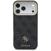 Guess 4G puzdro s peňaženkou, MagSafe, pre Apple iPhone 18 Pro / 17 Pro, hnedé