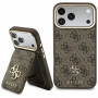 Guess 4G puzdro s peňaženkou, MagSafe, pre Apple iPhone 18 Pro Max / 17 Pro Max, hnedé