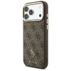 Guess 4G puzdro s peňaženkou a šnúrkou, MagSafe, pre Apple iPhone 18 Pro Max / 17 Pro Max, hnedé