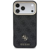 Guess 4G puzdro s peňaženkou a šnúrkou, MagSafe, pre Apple iPhone 18 Pro / 17 Pro, hnedé
