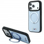 BMW Kevlar Ring Stand 360 MagSafe puzdro pre Apple iPhone 18 Pro Max / 17 Pro Max, modré