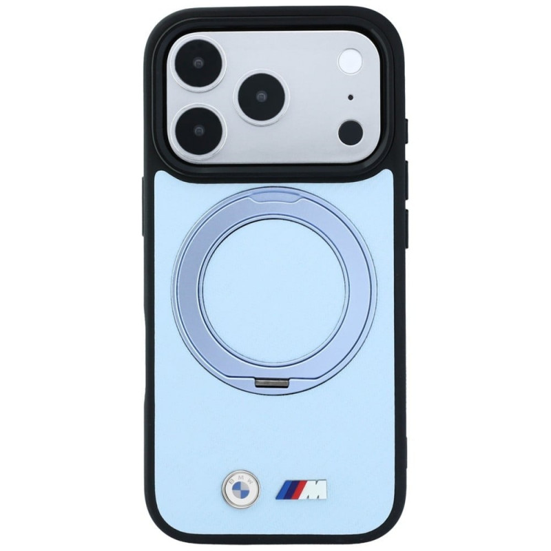 BMW Kevlar Ring Stand 360 MagSafe puzdro pre Apple iPhone 18 Pro Max / 17 Pro Max, modré