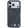 BMW M Tire Track with Silver Line MagSafe puzdro pre Apple iPhone 18 Pro Max / 17 Pro Max, antracitové