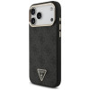Guess 4G Triangle Logo MagSafe puzdro pre Apple iPhone 18 Pro Max / 17 Pro Max, čierno-zlaté