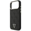 Guess 4G Triangle Logo MagSafe puzdro pre Apple iPhone 18 Pro Max / 17 Pro Max, čierno-zlaté
