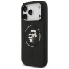 Karl Lagerfeld Silikónové puzdro Karl&Choupette Ring MagSafe pre Apple iPhone 18 Pro Max / 17 Pro Max, čierne