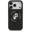 Karl Lagerfeld Silikónové puzdro Karl&Choupette Ring MagSafe pre Apple iPhone 18 Pro Max / 17 Pro Max, čierne