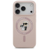 Karl Lagerfeld Silicone Karl&Choupette Ring MagSafe puzdro pre Apple iPhone 18 Pro / 17 Pro, čierne