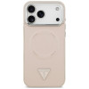 Guess puzdro Triangle Logo MagSafe pre Apple iPhone 18 Pro Max / 17 Pro Max, ružové