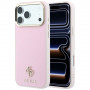 Guess Saffiano Small 4G & Classic Logo MagSafe puzdro pre Apple iPhone 18 Pro / 17 Pro, ružové