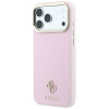 Guess Saffiano Small 4G & Classic Logo MagSafe puzdro pre Apple iPhone 18 Pro / 17 Pro, ružové