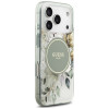 Guess IML Flower & Tonal Circle MagSafe puzdro pre Apple iPhone 18 Pro / 17 Pro, zelené