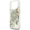 Guess IML Flower & Tonal Circle MagSafe puzdro pre Apple iPhone 18 Pro / 17 Pro, zelené