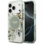 Guess IML Flower & Tonal Circle MagSafe puzdro pre Apple iPhone 18 Pro Max / 17 Pro Max, zelené