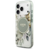 Guess IML Flower & Tonal Circle MagSafe puzdro pre Apple iPhone 18 Pro Max / 17 Pro Max, zelené