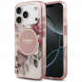 Guess IML Flower & Tonal Circle MagSafe puzdro pre Apple iPhone 18 Pro Max / 17 Pro Max, ružové