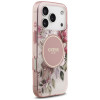 Guess IML Flower & Tonal Circle MagSafe puzdro pre Apple iPhone 18 Pro / 17 Pro, ružové