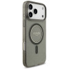 Guess IML Glitter Pearl Strap MagSafe puzdro pre Apple iPhone 18 Pro Max / 17 Pro Max, čierne