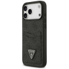 Guess 4G Double Card Triangle puzdro na Apple iPhone 18 Pro Max / 17 Pro Max, čierne
