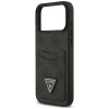 Guess 4G Double Card Triangle puzdro na Apple iPhone 18 Pro Max / 17 Pro Max, čierne