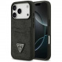 Guess 4G Double Card Triangle puzdro na Apple iPhone 18 Pro / 17 Pro, čierne