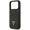 Guess 4G Double Card Triangle puzdro na Apple iPhone 18 Pro / 17 Pro, čierne
