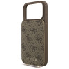 Guess 4G Cardslots & Magnetic Closure Crossbody puzdro pre Apple iPhone 18 Pro Max / 17 Pro Max, hnedé