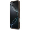 Guess 4G Double Card Triangle puzdro na Apple iPhone 18 Pro Max / 17 Pro Max, hnedé