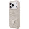 Guess 4G Double Card Triangle puzdro pre Apple iPhone 18 Pro / 17 Pro, ružové