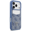 Guess 4G Double Card Triangle puzdro pre Apple iPhone 18 Pro / 17 Pro, modré
