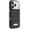 Guess 4G Logo Plate MagSafe puzdro pre Apple iPhone 18 Pro Max / 17 Pro Max, čierne
