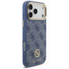 Guess 4G Strass Logo MagSafe puzdro pre Apple iPhone 18 Pro Max / 17 Pro Max, modré