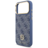 Guess 4G Strass Logo MagSafe puzdro pre Apple iPhone 18 Pro Max / 17 Pro Max, modré