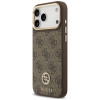Guess 4G Strass Logo MagSafe puzdro pre Apple iPhone 18 Pro Max / 17 Pro Max, hnedé