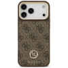 Guess 4G Strass Logo MagSafe puzdro pre Apple iPhone 18 Pro Max / 17 Pro Max, hnedé