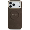Guess Peony Hot Stamp MagSafe puzdro pre Apple iPhone 18 Pro Max / 17 Pro Max, hnedé