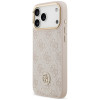 Guess 4G Strass Logo MagSafe puzdro pre Apple iPhone 18 Pro Max / 17 Pro Max, ružové