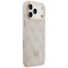 Guess 4G Strass Logo MagSafe puzdro pre Apple iPhone 18 Pro Max / 17 Pro Max, ružové