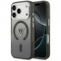 Guess IML Gradient Triangle Logo MagSafe puzdro pre Apple iPhone 18 Pro Max / 17 Pro Max, čierne