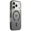 Guess IML Gradient Triangle Logo MagSafe puzdro pre Apple iPhone 18 Pro Max / 17 Pro Max, čierne