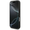 Karl Lagerfeld Saffiano Mono Patch Choupette puzdro pre Apple iPhone 18 Pro / 17 Pro, čierne