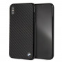 BMW BMHCI65MBC Signature Carbon pevné puzdro pre Apple iPhone XS Max, čierne