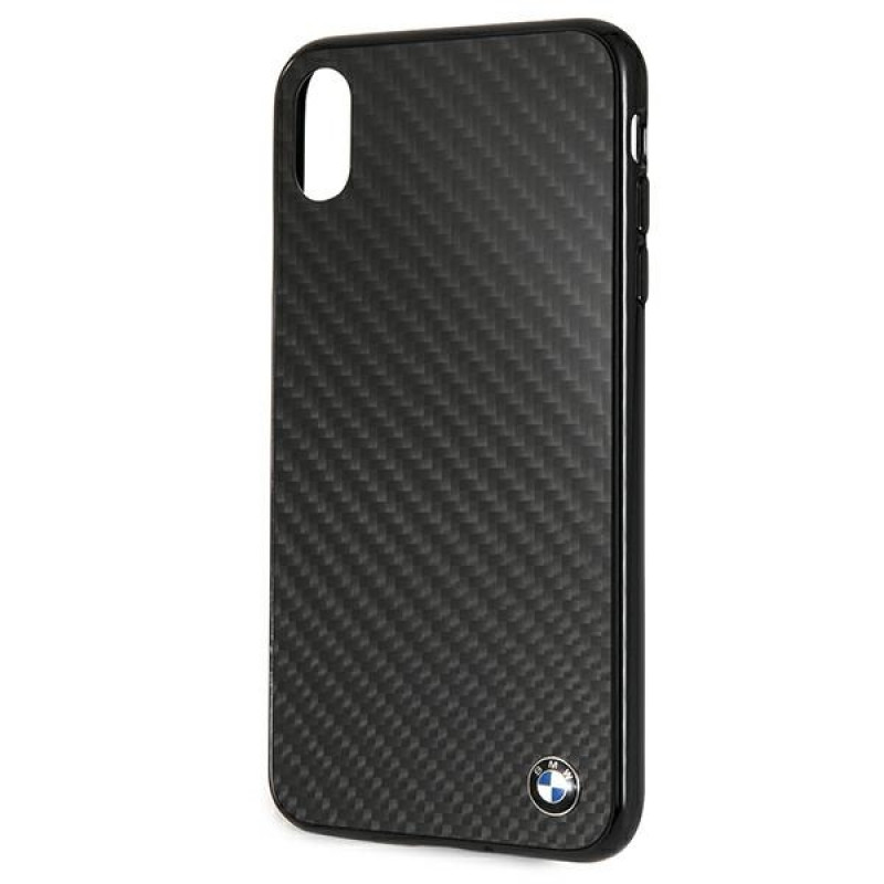 BMW BMHCI65MBC Signature Carbon pevné puzdro pre Apple iPhone XS Max, čierne