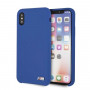 BMW BMHCPXMSILNA Silicone M Collection Hardcase pre Apple iPhone X / XS, námornícka modrá