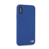 BMW BMHCPXMSILNA Silicone M Collection Hardcase pre Apple iPhone X / XS, námornícka modrá
