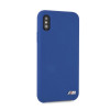 BMW BMHCPXMSILNA Silicone M Collection Hardcase pre Apple iPhone X / XS, námornícka modrá