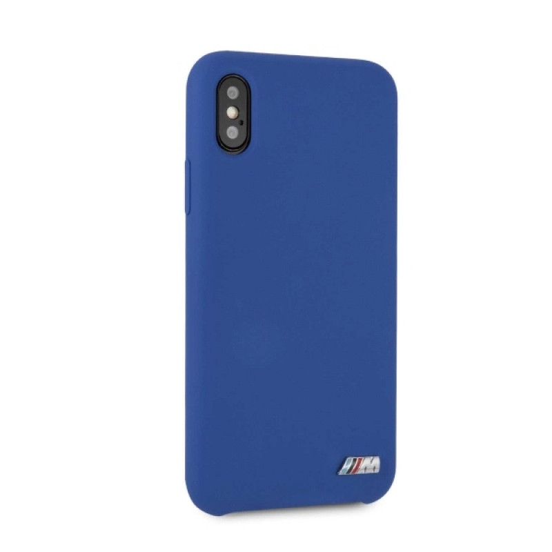 BMW BMHCPXMSILNA Silicone M Collection Hardcase pre Apple iPhone X / XS, námornícka modrá