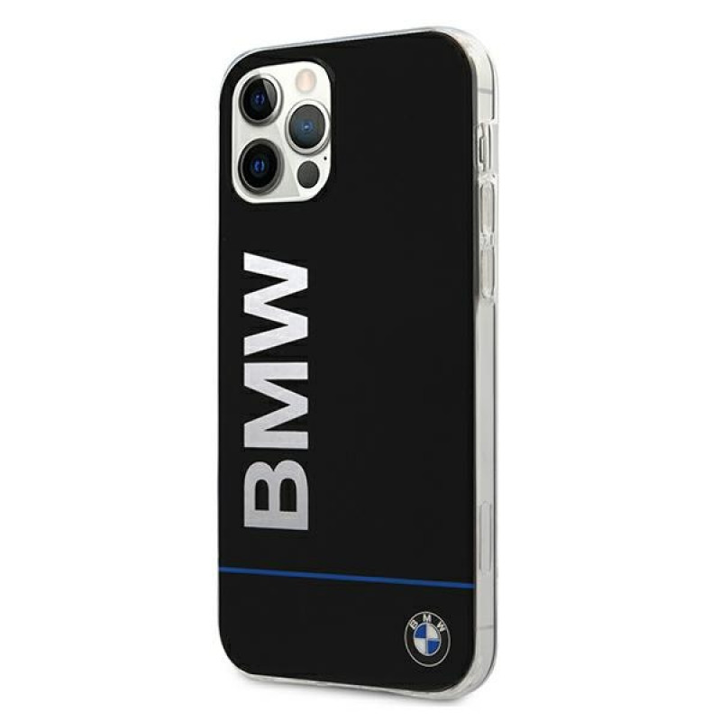 BMW BMHCP12MPCUBBK Signature Printed Logo Hardcase pre Apple iPhone 12 / 12 Pro, čierny