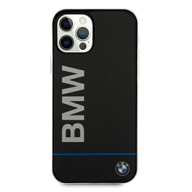 BMW BMHCP12MPCUBBK Signature Printed Logo Hardcase pre Apple iPhone 12 / 12 Pro, čierny